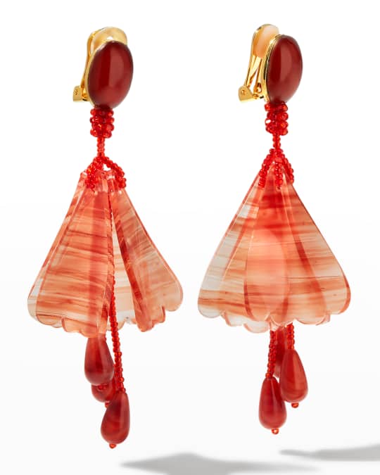 Oscar de la Renta Impatiens Earrings Neiman Marcus