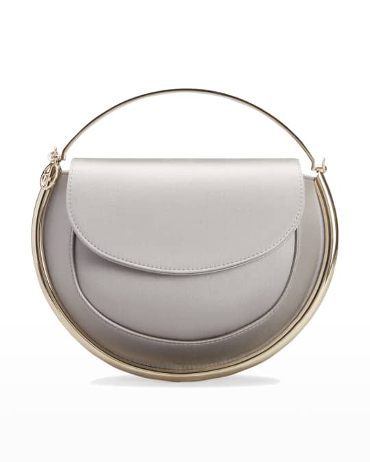 Giorgio Armani Metal Frame Silk Flap Clutch Bag | Neiman Marcus