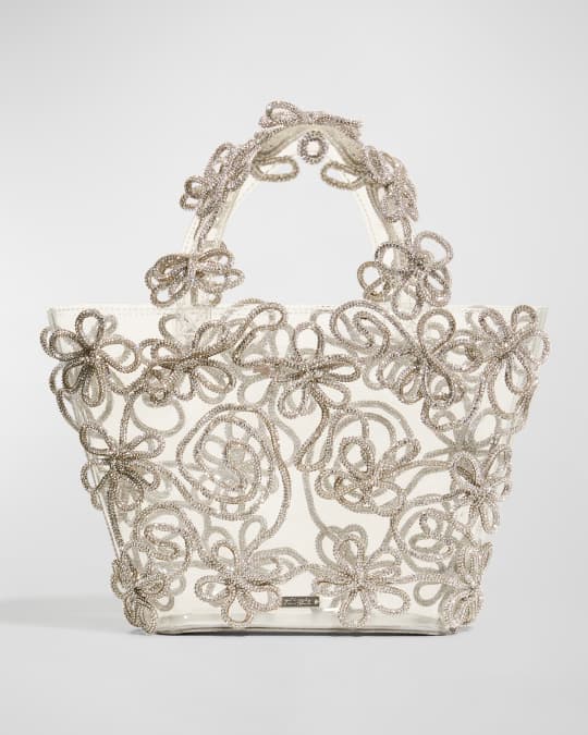Cult Gaia Bloom Embellished Clear Tote Bag | Neiman Marcus Cult Gaia Bloom Embellished Clear Tote Bag | Neiman Marcus