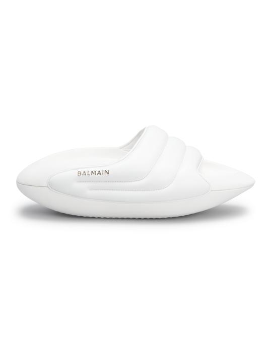 Balmain B It Quilted Puffy Leather Sandals | Neiman Marcus