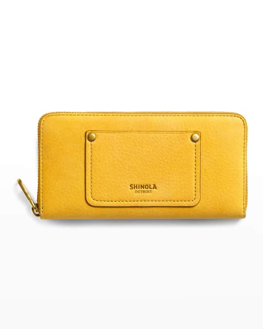 Shinola The Pocket Zip Continental Wallet Neiman Marcus