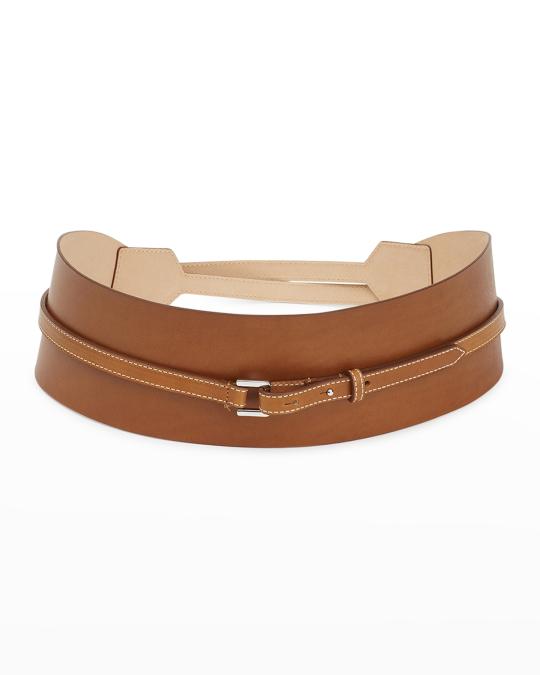 Lafayette 148 New York Italian Vachetta Leather Obi Belt  display picture 3
