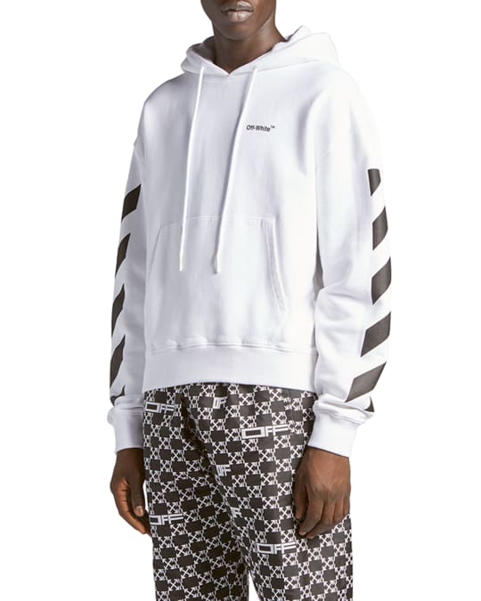 Men s Helvetica Diagonal Sleeve Hoodie