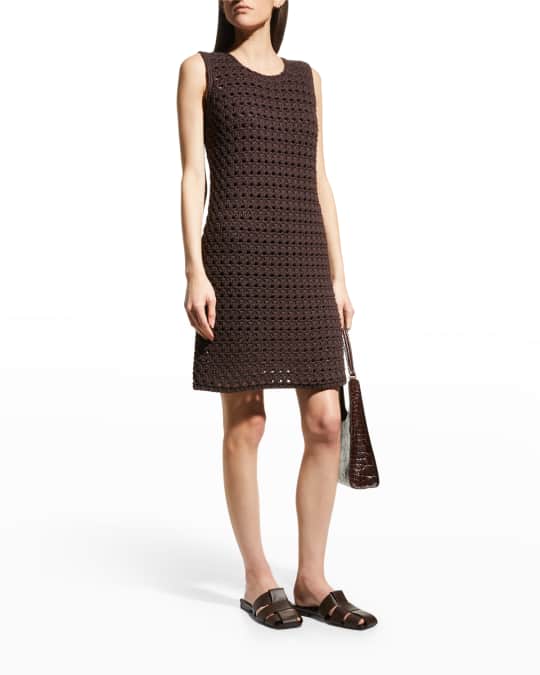 Max Mara Navigli Crochet Mini Dress | Neiman Marcus