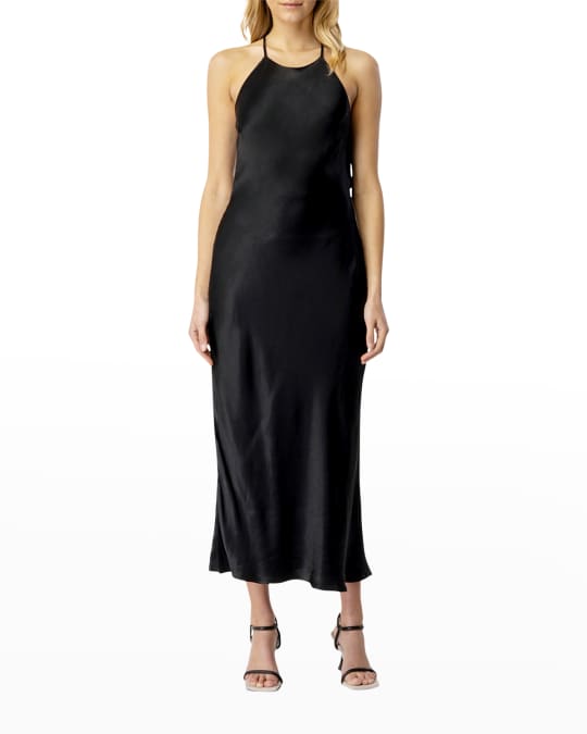 Bardot Mila Cowl-Back Long Slip Dress | Neiman Marcus