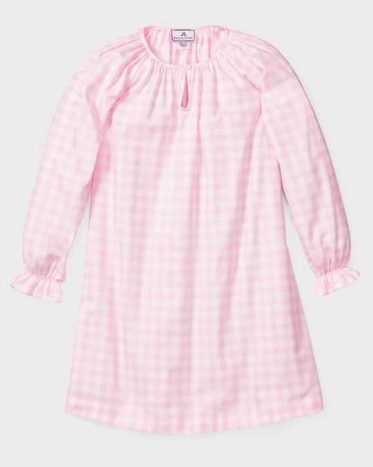 Girl's Delphine Gingham Nightgown, Size 6M-14