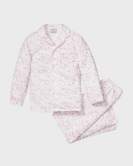 Girl's Dorset Floral-Print 2-Piece Pajama Set, Size 6M-14