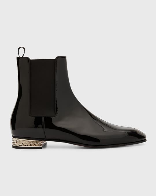 Christian Louboutin Men s Roadyrocks Patent Leather Chelsea Boots