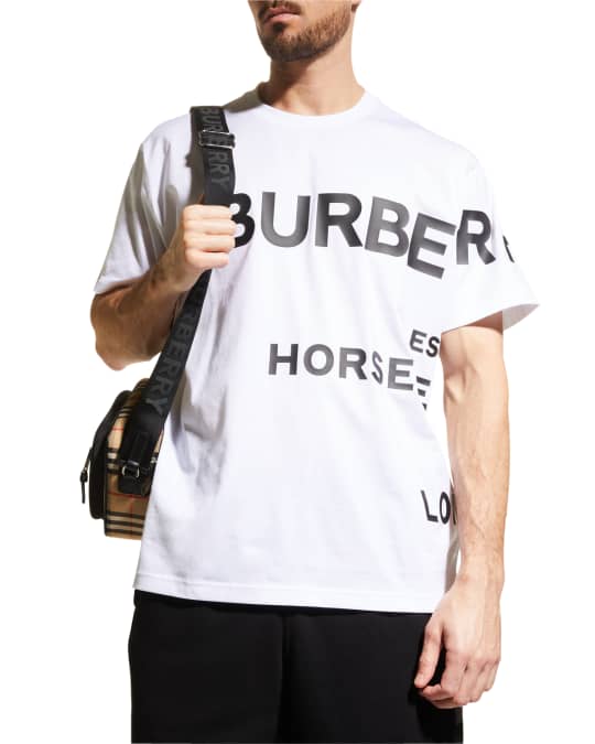 Burberry Men's Horseferry Print Cotton Oversized T-shirt Neiman