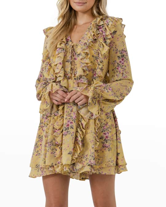chinese dress ladies Women's Endless Rose Floral Mini Dress in Black main image 0