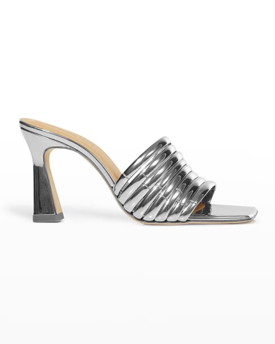 Chelsea Paris Ace Eco Metallic Caged Mule Sandals | Neiman Marcus