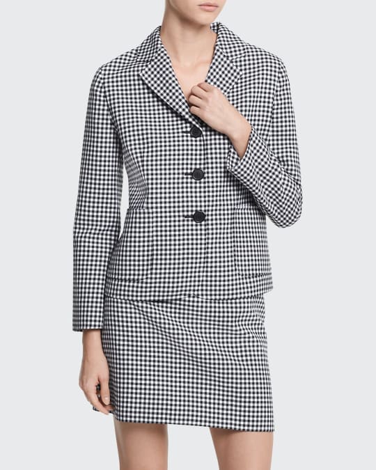 【美品】Wool/Check bal collar short コート Workers K&T H MFG Co 