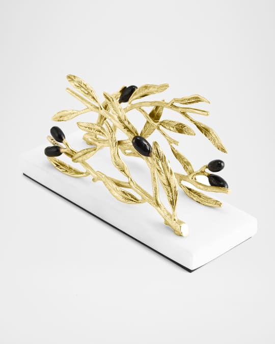 Olive Branch Vertical Napkin Holder