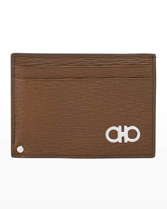 Ferragamo Men s Revival Gancio Swivel Leather Card Case Neiman