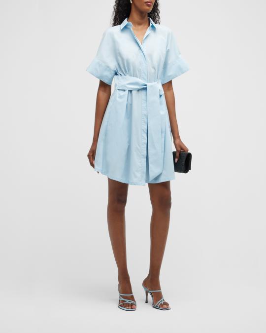 emporio armani shirt dress Emporio Armani Leather Shirt Dress