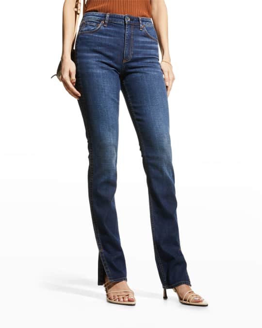 rag and bone cigarette jeans Rag & Bone Nina High-Rise Cigarette Jeans w/ Slits