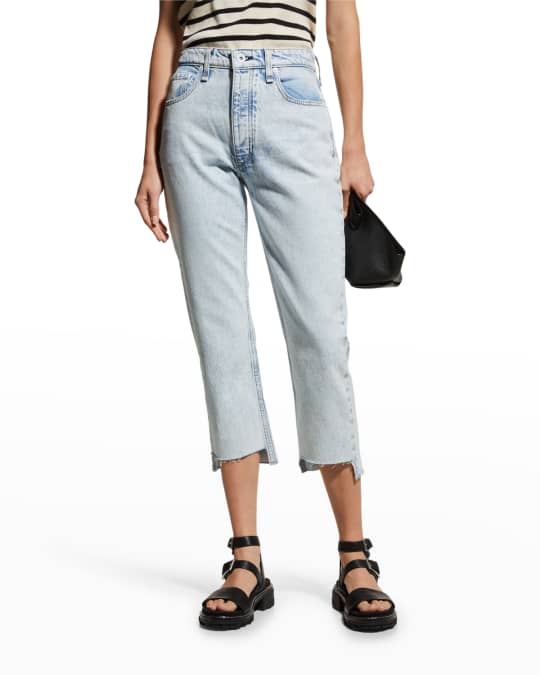Rag Bone Nina High-Rise Shorty Cigarette Jeans Neiman Marcus