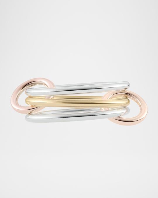Spinelli Kilcollin Solarium MX Silver and Gold 3-Link Ring
