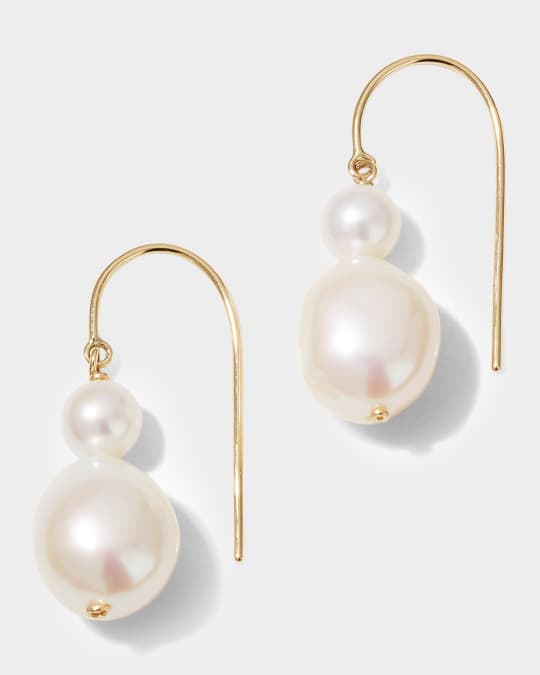 Baroque Duo Hook Earrings