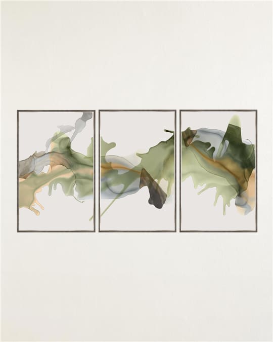 "Profiles Of Eternity" 3-Piece Giclee on Canvas Wall Art Set