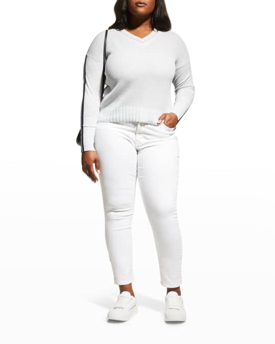 Lisa Todd Plus Size Borderline V Neck Sweater Neiman Marcus