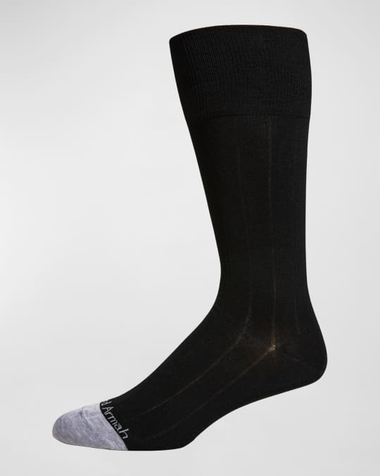 Edward Armah Men's Performance Stretch Ribbed Crew Socks Neiman Marcus