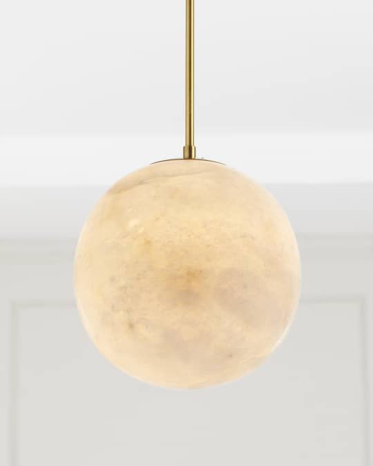 Alabaster globe light top