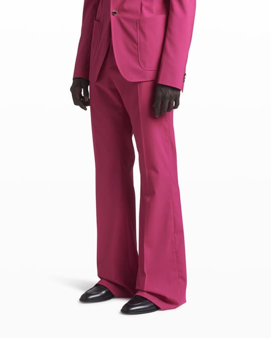 Mens flared suit trousers 2025