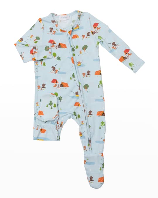Angel Dear Boy's Fishing Animals Footie Pajamas, Size Newborn12M Neiman Marcus