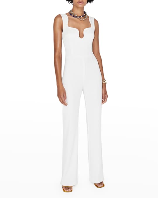 Neiman marcus white jumpsuit clearance