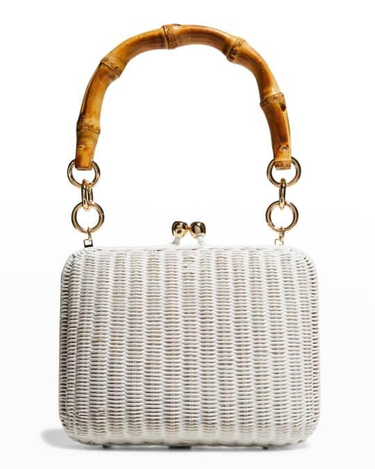 Serpui Giulia Wicker Top-Handle Bag | Neiman Marcus