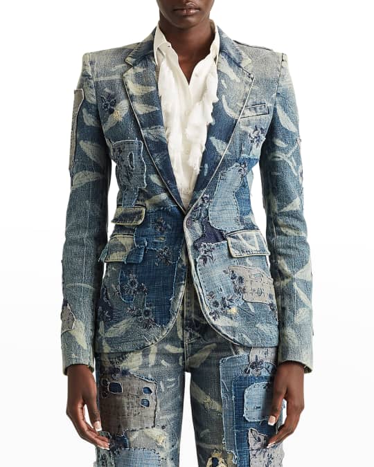 Ralph lauren denim blazer sales