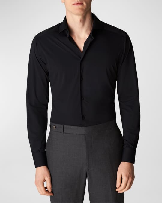 Eton Men's Slim Fit Four-Way-Stretch Cotton Dress Shirt | Neiman Marcus