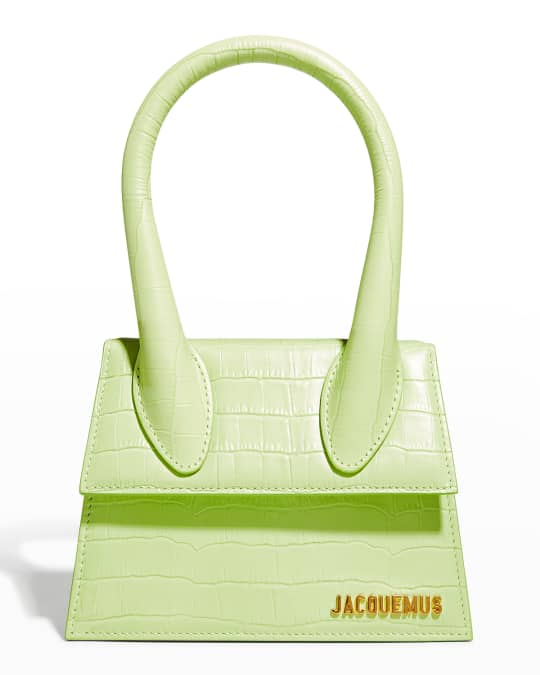 Green croc jacquemus bag sale
