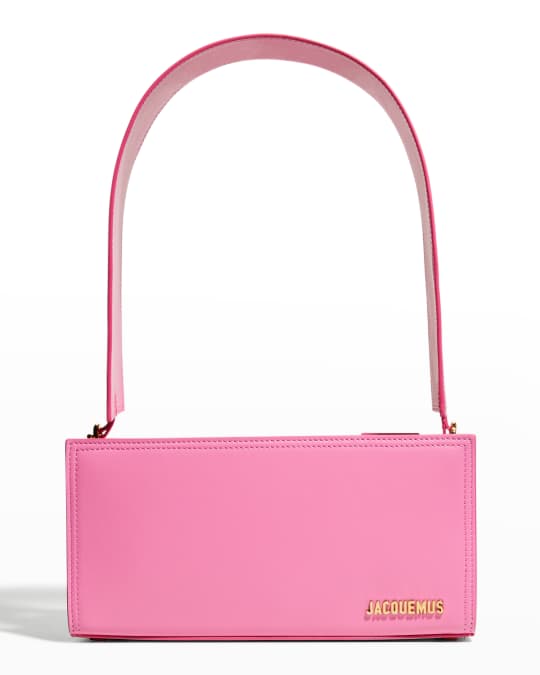Le Rectangle Zip Leather Shoulder Bag