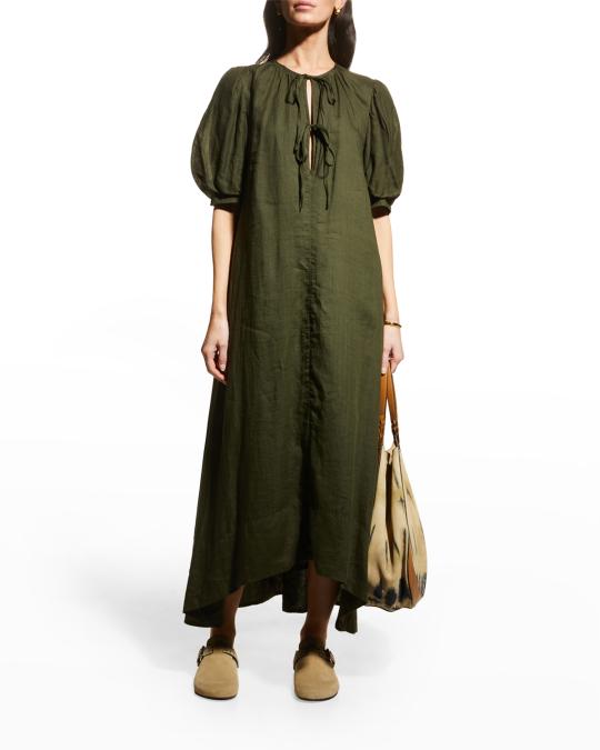 chinese dress ladies KARLIE: Brown Floral Frame Kiki Tier Maxi Dress L