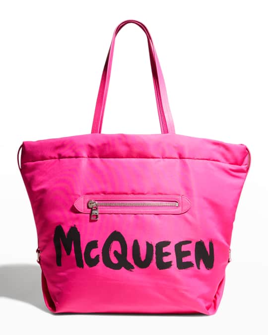 特価/Alexander McQueen NORTH SOUTH /トートバッグ McQueen The Bundle Logo Tote Bag | Neiman Marcus