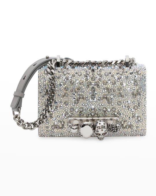 McQueen Mini Allover Skull Jewel Shoulder Bag Neiman Marcus