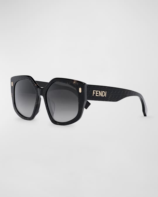 Fendi Gradient Logo Acetate Cat Eye Sunglasses Neiman Marcus