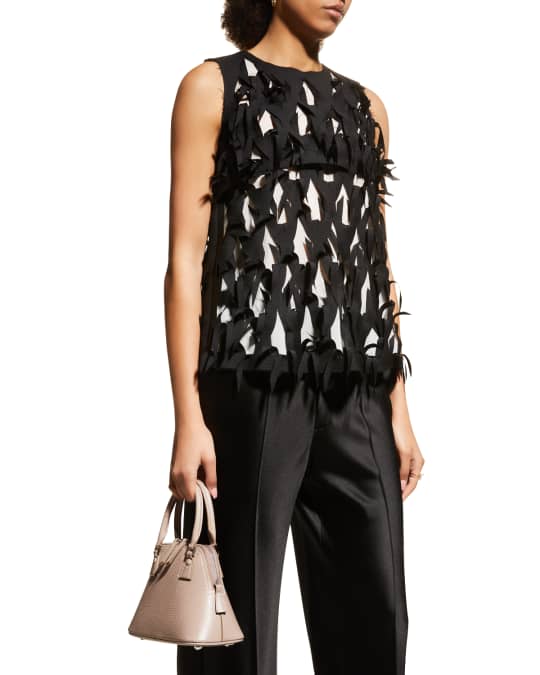 Maison Margiela Laser-Cut Net Tank Top | Neiman Marcus