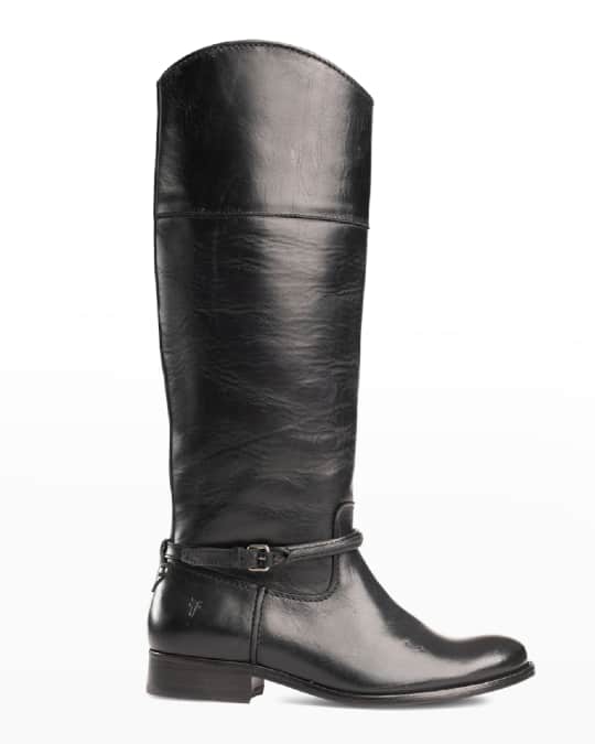 Frye black leather riding boots sales