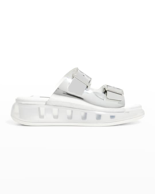 F_WD Kumo Mirror Dual-Buckle Sporty Sandals Neiman Marcus