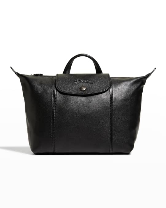 Longchamp Le Pliage Cuir Backpack Black