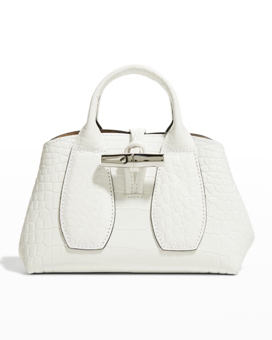 Longchamp roseau croco crossbody hotsell
