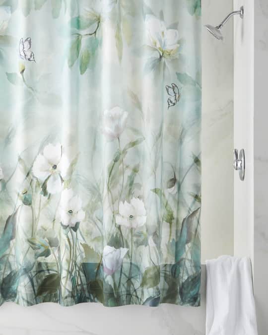 Designers Guild Kiyosumi Celadon Shower Curtain | Neiman Marcus