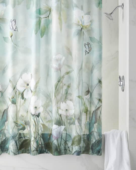 Designers Guild Kiyosumi Celadon Shower Curtain Neiman Marcus