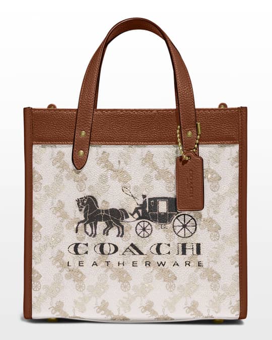 Coach Mini Camera Bag in Signature Horse and Carriage Heart Print