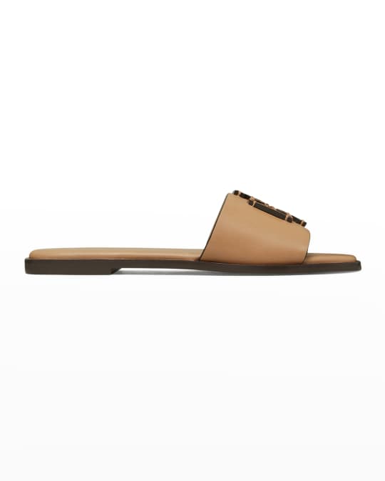 Tory Burch Ines Leather Medallion Sandals Neiman Marcus