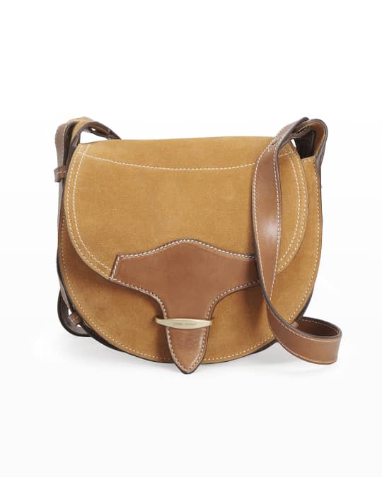 Isabel Marant Botsy Saddle Suede Crossbody Bag Neiman Marcus