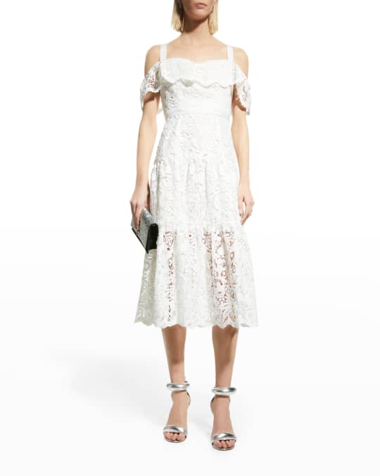 Marchesa notte cold shoulder dress clearance